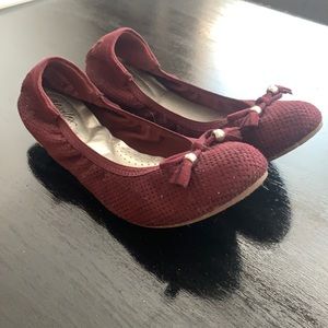 Maroon/ Burgundy flats